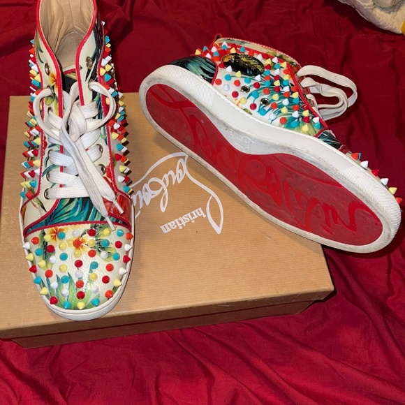 Red Bottom Sneakers - Picture 1 of 3